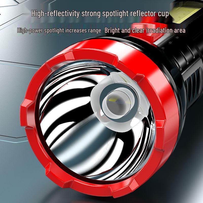 Rechargeable Super Bright Multifunctional Mini Flashlight with COB Side Light - Perfect for Outdoor, Portable, and Student Use.
