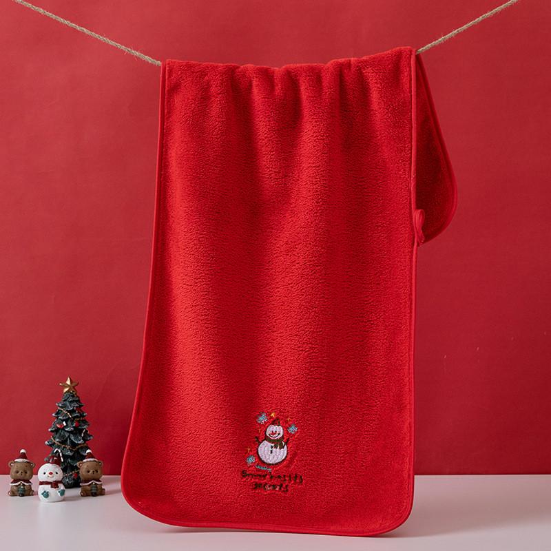 Holiday Festive Absorbent Cleaning Cloths With Embroidered Design For Gift Exchange