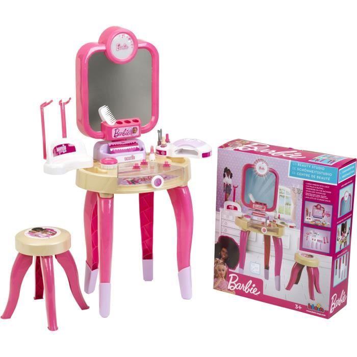 Beauty toy - KLEIN - Barbie  Happy Vibes  Beauty Center - Complete with many accessories and light. bianco