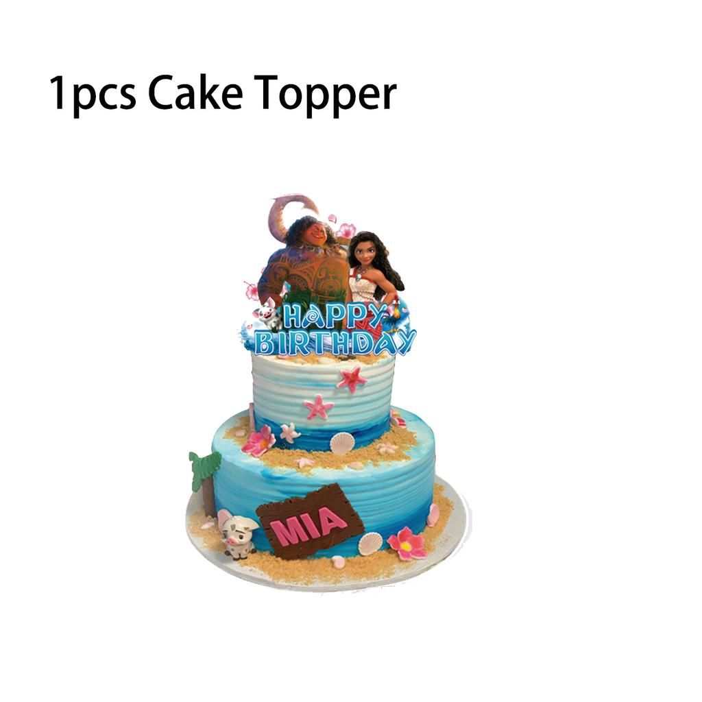 Moana Theme Birthday Party Decoration Tableware Balloons Cup Plate Banner Kid Girls Baby Shower Supplies Christmas Gifts 2 Round Sensory Compression