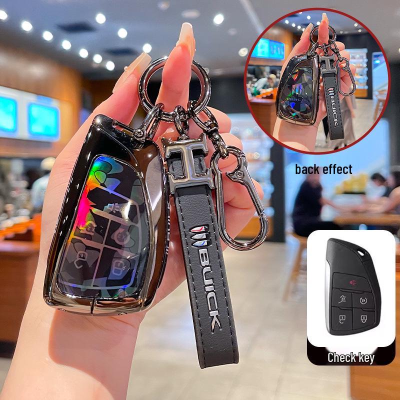 High-End Full-Coverage Metal Key Fob Case for Buick Envision Plus, Envision S/GS, and LaCrosse Cars