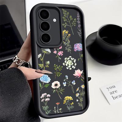 Shockproof Grass Flower Case For Samsung Galaxy S24 S25 Edge S23 Ultra S22 S21 FE S26 A57 A34 A54 A15 A35 A56 A55 5G Cover
