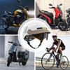 Motorcycle Half Helmet Open Helmet With Sun Visor Quick Release Motorcycle Head Gear For Men Cycling Scooter Skateboard Cruiser