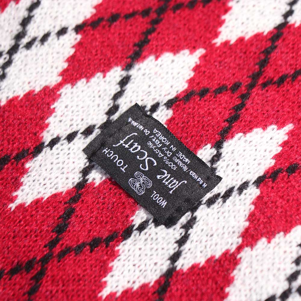 Korean Style Y2K Checkered Scarf Thickened Winter Cashmere Shawl  Check Scarf  Unisex