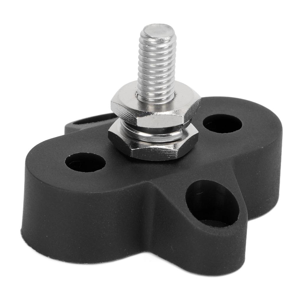 DC 48V M6 Heavy Duty Battery Power Distribution Terminal Block Junction Post for Car Marine Trailer RV BoatBlack