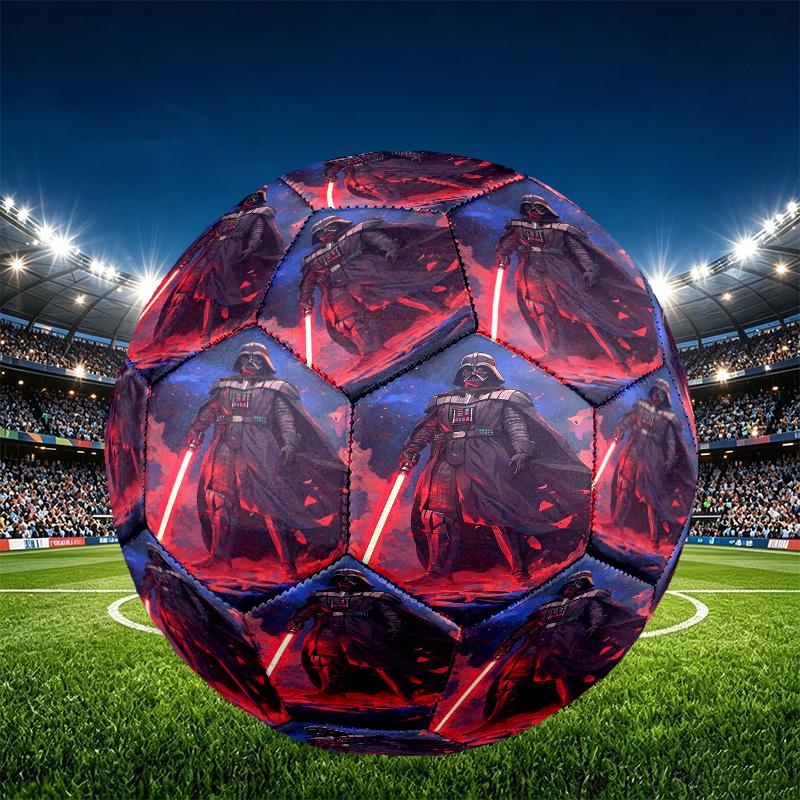 Star Wars Print Size 5 Soccer Ball, PU Wear Resistant Football for Match Training and Daily Practice, Birthday Gift for Soccer Fans