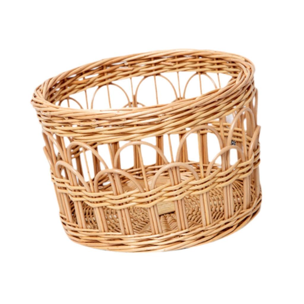 Handwoven Basket Storage Organizer Creative Versatile Lightweight Large Capacity Makeup Organizer for Home Bedroom Decoration