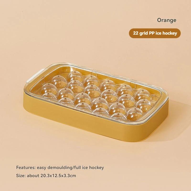 Mini Ice Cube Tray With Lid And Bin Ice Cube Maker Ice Mold Ice Cubes Storage Box Spill-resistant Removable For Whiskey Cocktail