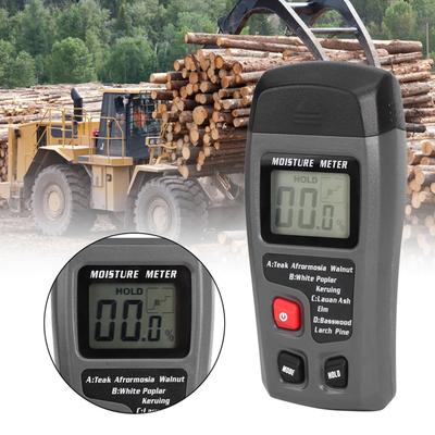 Digital Wood Moisture Meter, Handheld LCD Moisture Tester Detector with 2 Test Probe Pens Wood Moisture Tester Hygrometer Wood Moisture
