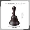 Hand Bell Call Dinner Hotel Iron Material Decorative Accent Hanging Rope Suitable for