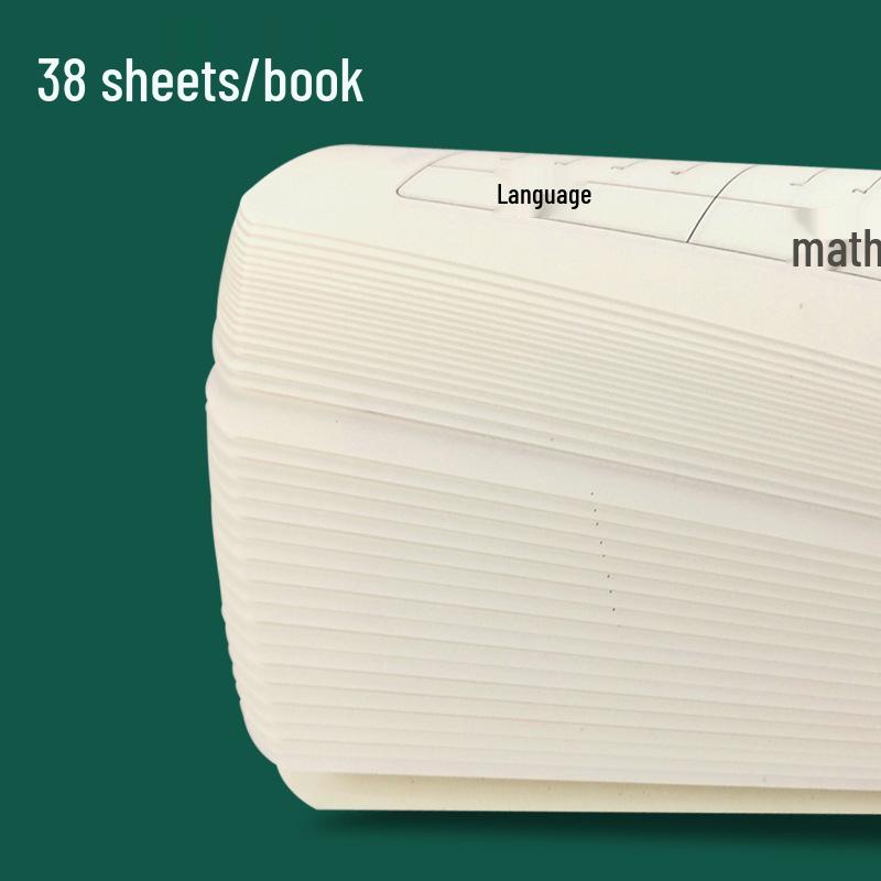 32K Cowhide Notebook for Elementary Third Grade - Small Size Homework and Notes Record Book