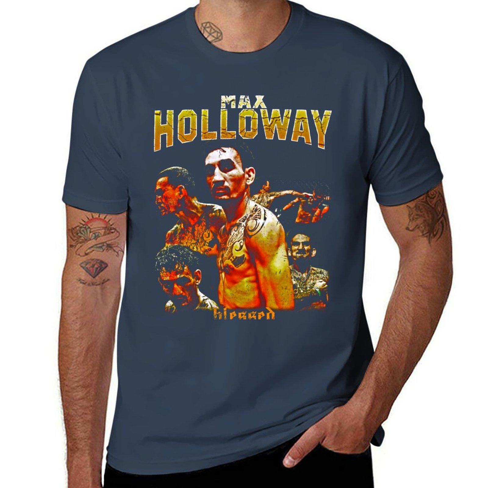 Max Blessed Holloway Vintage TShirt Basic Lightweight Short Sleeve Tee S