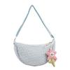 New Sweet and Cute Canvas Bag Trendy Simple Dumpling Bag Student Bag Versatile Bag