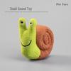 Indestructible Snail Pet Toy: Food Dispenser & Cat Teaser Stick