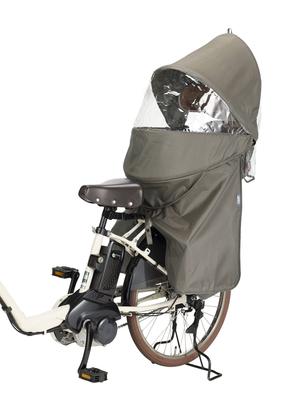 OGK Giken Bicycle Rear Child Seat Rain Cover Roof Kids RCR-011 (Color Greige)