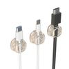 Magnetic Cable Holder Self-Adhesive Cable Organizer Easy Installation Cable Clip with Spring for Desk Home Office Car