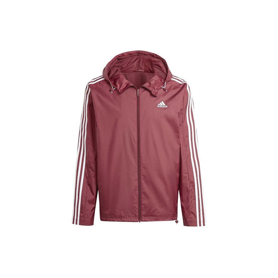 

Новые куртки и пальто Adidas Essential3 Stripes для мужчин, темно-красный цвет, IS1335 XL