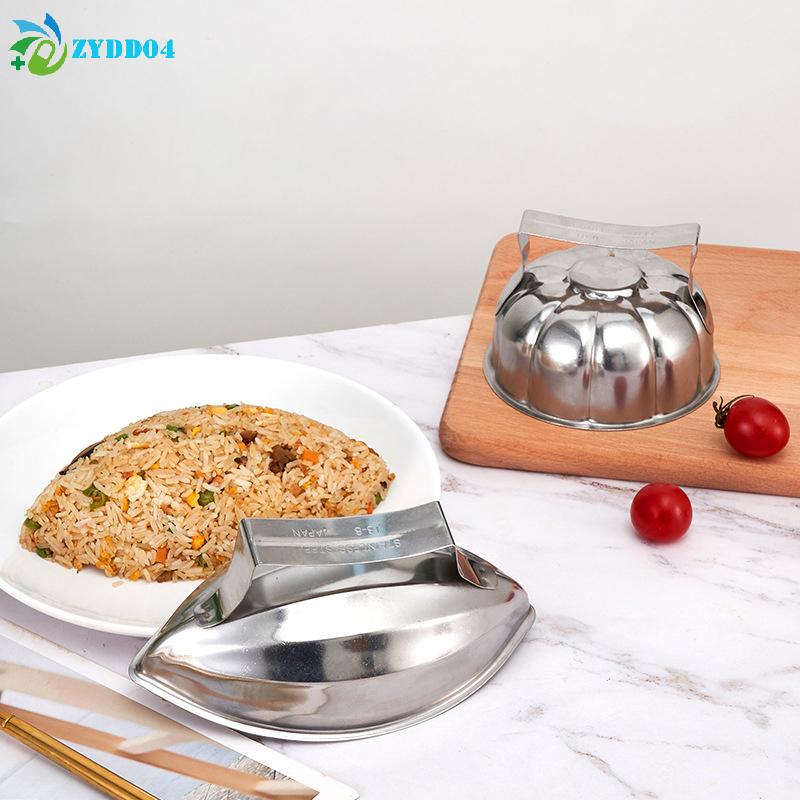 1PCS Pumpkin Shaped Omelet Rice Mold Stainless Steel Rice Ball Maker with Handle Pawpaw Baking Mold for Kitchen & Restaurant Use