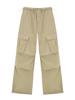 ASIF CALIE Parachute Cargo Pants Beige