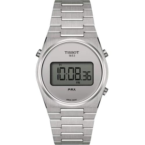 Tissot PRX Digital Watch with Bracelet and Silver Dial, Officially Imported, Model T1372631103000