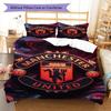 Thick MUFC Mat Bedding Quilt Set Quilt Cover Pillowcase Home Decoration Birthday Gift (1 * duvet cover + 2 * pillowcase, without core)