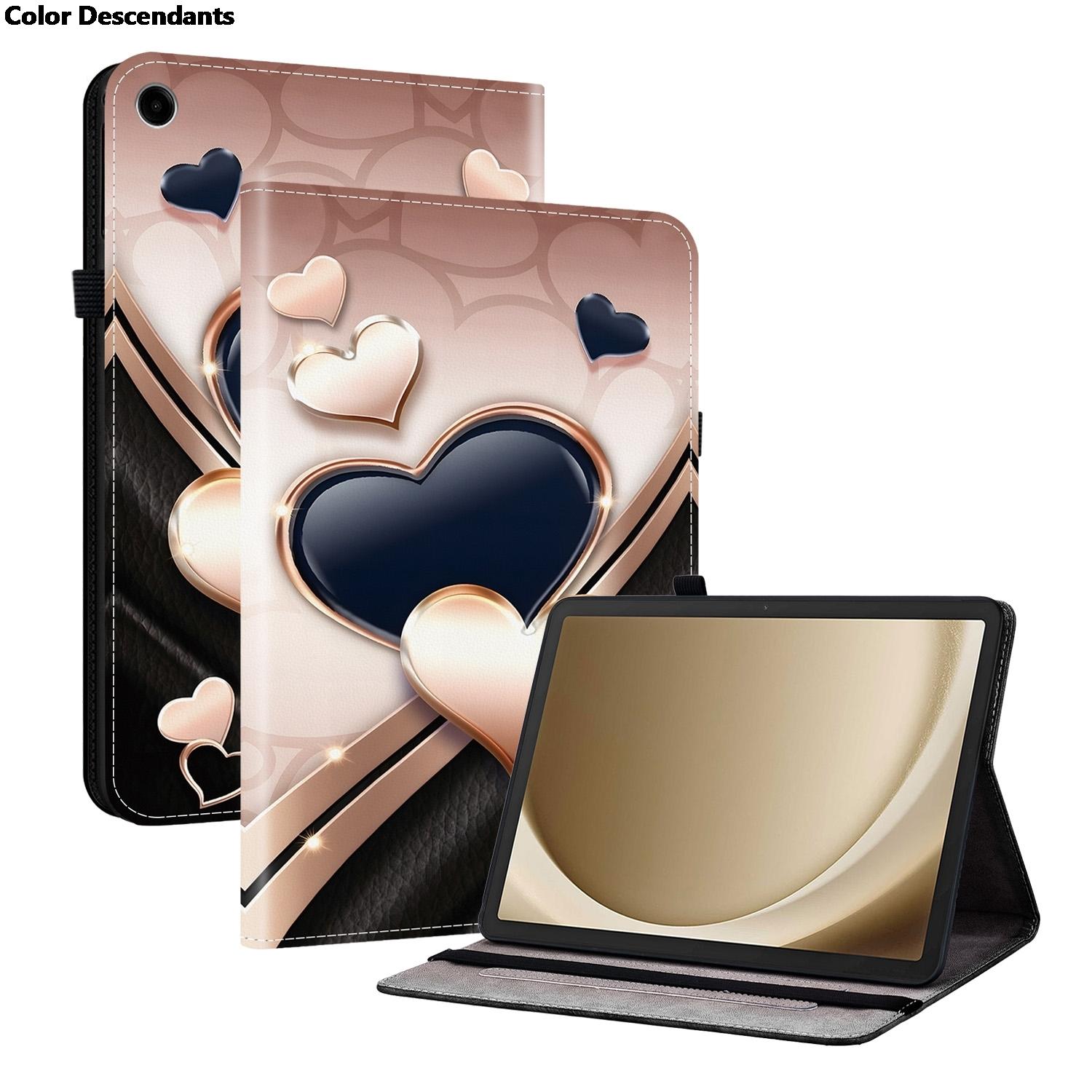 

Painted Crystal Pattern Case For Samsung Galaxy Tab A9+ plus 11 Butterfly Leather Tablet Back Cove For Tab A11 Plus 11inch Case Tab A11plus 11