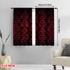 Flat Printing Drapes Swirls Floral Leaves Versatile Polyester Without Electricity Holiday Decorations Indoor Curtain Made Of