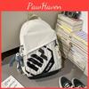 Simple Capacity Big Backpack With Letter Decoration And Stripe Design For Daily