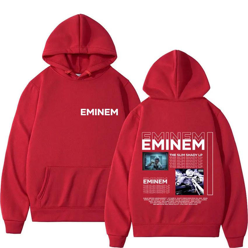 Rapper Eminem The Slim Shady LP Neues Album Merch Hoodie Herren Retro Style Hip Hop Sweatshirt Y2K Popmusik Langarm-Hoodie