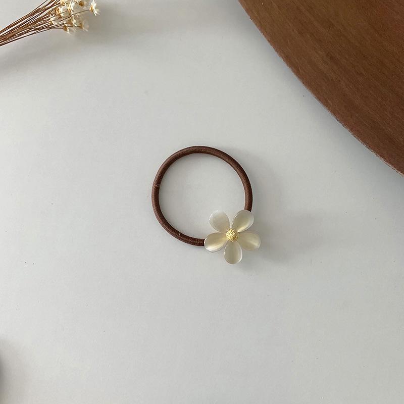 Little Cat's Eye Stone High-Elastic Hair Tie: Durable, Non-Pulling Summer Ponytail Band for Women