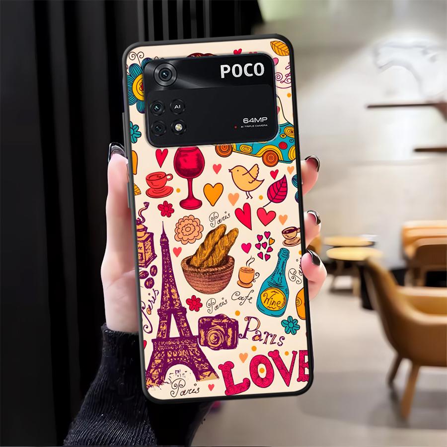

Чехол для Xiaomi Poco F8 X3 X4 X5 X7 Pro C50 F1 C61 F3 M3 M4 M7 C71 C75 M5 Funda Чехол для телефона Ретро-узор Poco C75 5G
