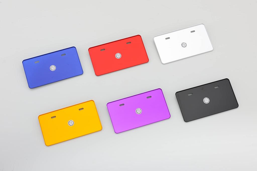 POSH 500291-03-10 Motorcycle Supplies, Aluminum License Plate for Motorcycles, L Size, Compatible with New Standards, For Over 126 cc, Silver