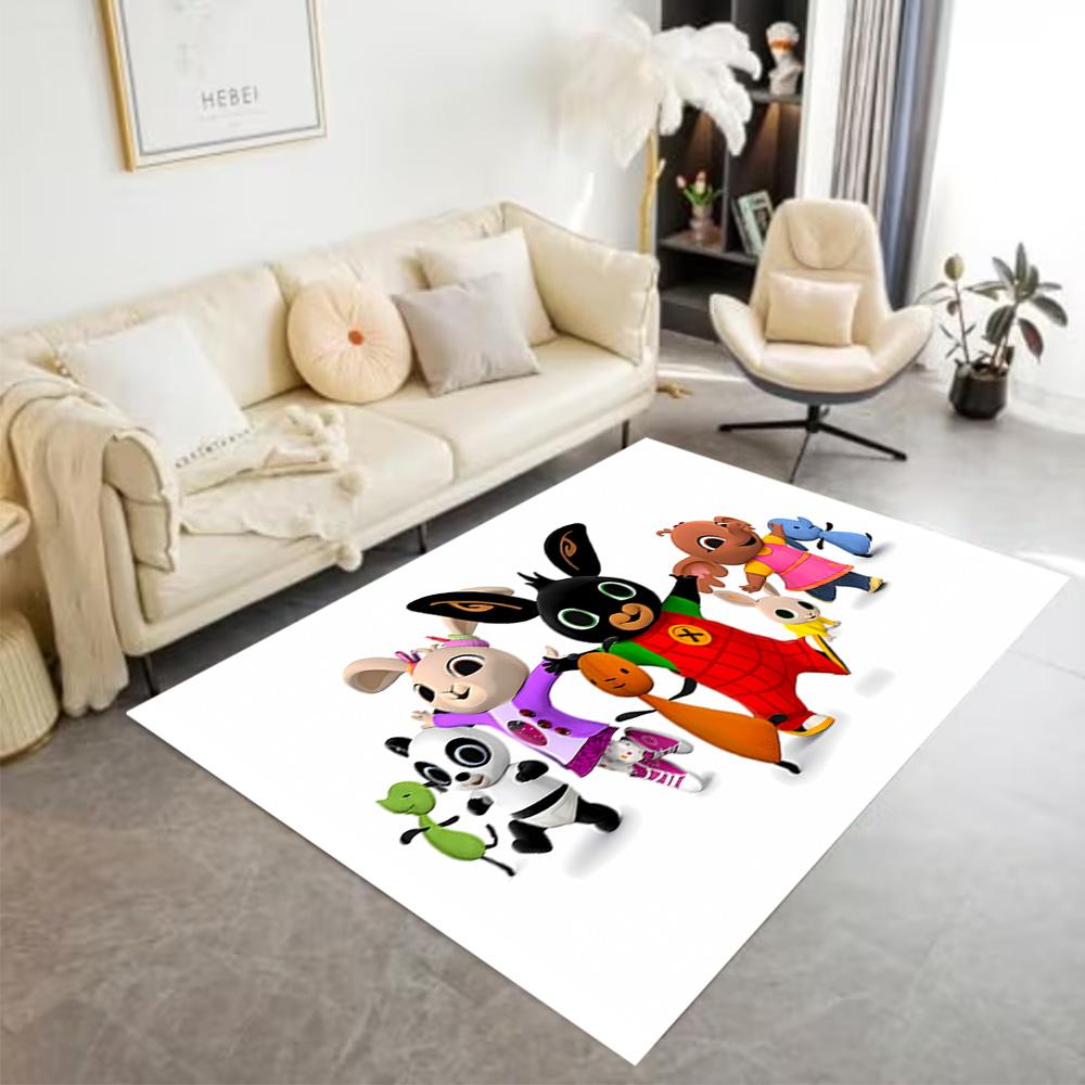 Panda Friends Adventure Area Rug Suitable for Study room Dormitory Entryway Bedrooms Anti-slip Rug Office home decor