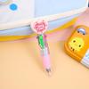 12Pcs Heart Shape Multicolored Pen 4-Color-in-1 Ballpoint Pen for Daily Note Taking Drawing and Classroom Exchange Gift
