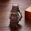 Automatic Winding Men's Skeleton Watch with Genuine Leather Strap: Roman Numerals, Analog Display, 3ATM Water Resistant, Suitable for Leisure, Busines