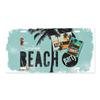 Summer Beach Retro Tin Sign Licenses Plate Plaque Metal Vintage Poster for Pub Bar Surf