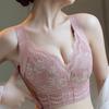 Lace Strapless Bra Women's Plus Size Bra Thin Adjustment Bra Gathered Bra Sexy Bra