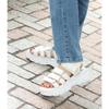 Liberty Doll 4165 Plattform 5cm Borrelås 4 Alle Størrelser 2E Sandaler, Sandaler, Hæl, Unisex, Stropp, Stropper, Hvit, 25.5cm,