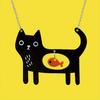 1pc  Adorable Acrylic Cat Fish Pendant Necklace - Perfect for Gifting, Casual Attire, and Parties: Women's Fashion Necklace