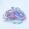 5mm Silicone Sports Bracelet: Candy Color & Letter Design Fashion Wristband