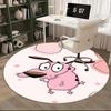 Cartoon Mouse,Pink Mouse Chair mat Round Rug Office carpet, Non slip, Suitable for Living Rooms, Bedrooms Decor 1205668a