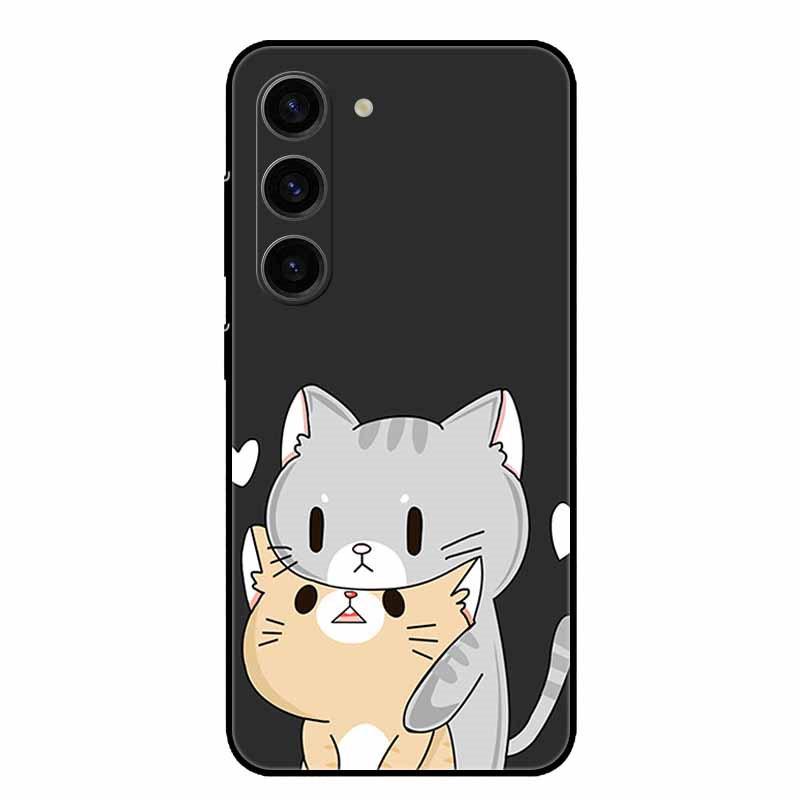 For Samsung Galaxy A56 5G Case Cute Cartoon Soft TPU Silicone Cover for Galaxy A26 / A36 / A 56 Phone Cases A 26 36 Black Coques
