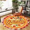 1pc Pizza Round Chair mat Area Rug - Non-Slip, Floor Mat for Office, Bedroom, and Indoor Decor c1125069
