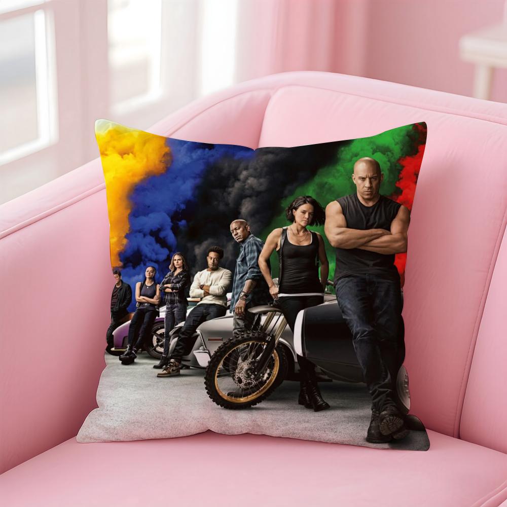 Movie T-The Fast The FuriousS Cushion Cover Home & Car Multi-Scene Pillow Cover - Reversible, Soft & Durable for Daily Use