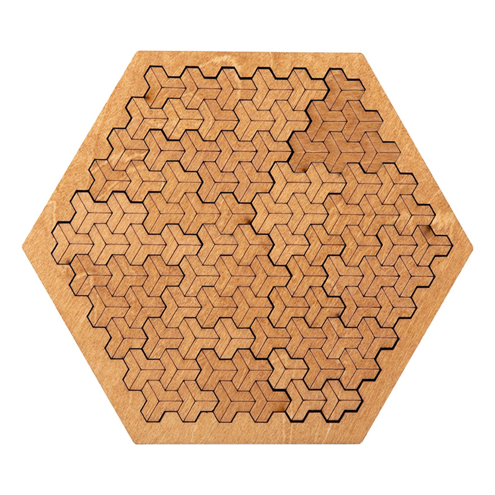 

Wooden Puzzle Toys Brain Teaser Logic Geometry Educational Game for Adults And Kids Stress Relief Toys