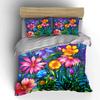 Bright Flowers and Leaves. Bedding Sets Duvet Cover Sets Duvet Covers Pillowcases(1*Duvet Cover 2*Pillowcases Without Duvet Insert)