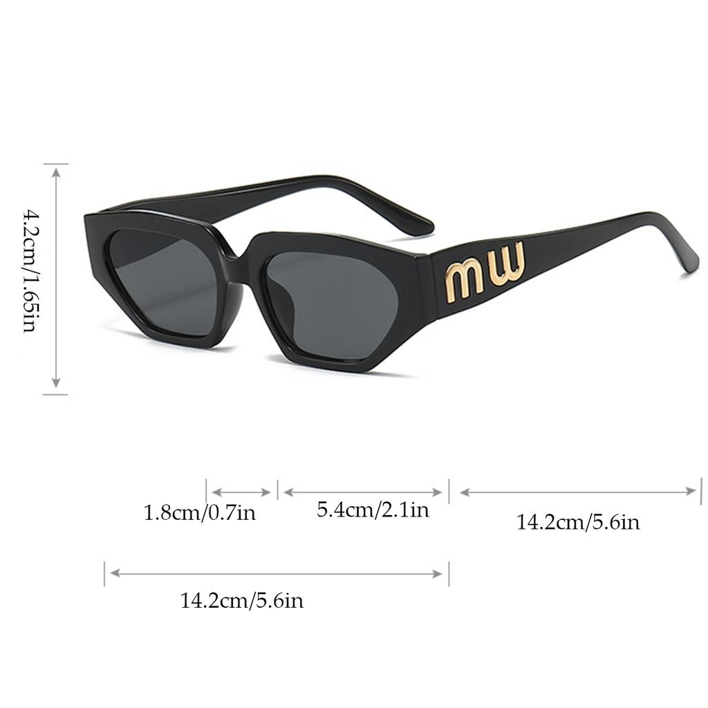 Gafas de Sol Vintage con Montura de PC para Mujer Hombre Marca Ojo de Gato Gafas de Sol Retro Gafas Gafas para Hombre Mujer Gafas de Sol Rectangulares