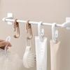 10Pcs Multi-Purpose Clothes Clip Hook Plastic Clothes Hanger Beach Towel Clips Clothing Store Home Office Clothespins Socks Clip