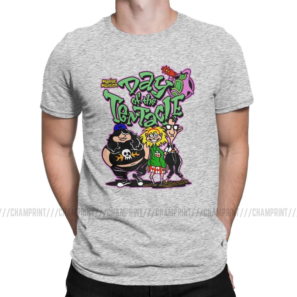Day Of The Tentacle Pánské tričko Novinkové tričko Krátký rukáv Kulatý výstřih Tričko Bavlna Párty oblečení