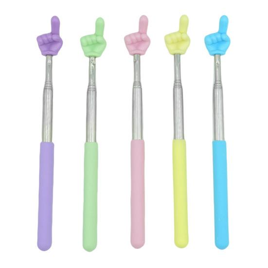 5 Pcs Telescopic Teachers Pointer Extendable Finger Pointer Stick Retractable Classroom Pointer for School Classroom Reading Presentation